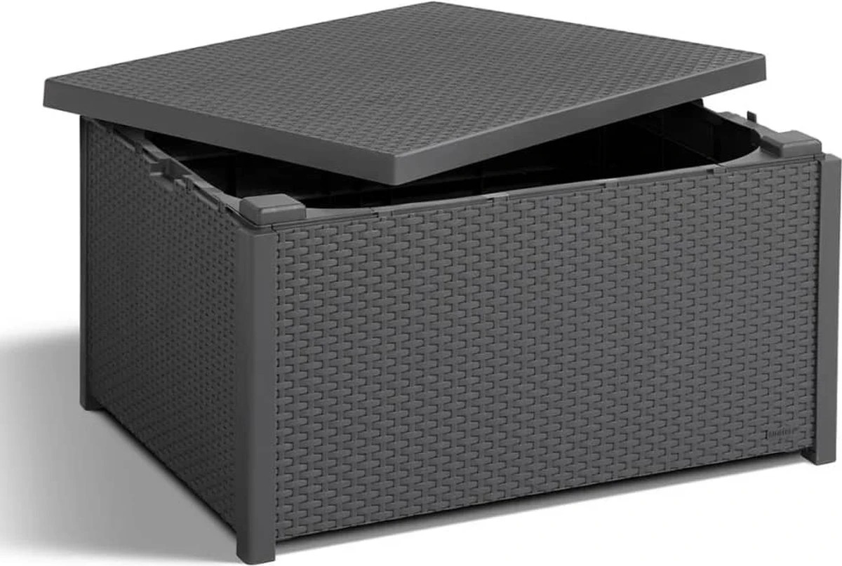 Allibert Arica Tuintafel - 79x59,5x42 Cm - Grafiet 12 Allibert Arica Tuintafel - 79x59,5x42 Cm - Grafiet - Afbeelding 12