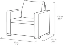 Allibert California Loungeset - 5 Personen - Cappuccino -Tuin- En Buitenwinkels 1200x847