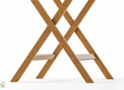 Bistro Set Hout Balkonset FSC – Patio Set Tuin – Houten Frans Tuinsetje – Kleine Tuinset – Complete Kleine Balkon Tafelset Met Gratis Bijzettafel – Hardhout FSC Balkonstoelen & Balkon Tafel - Tuintafel En Stoelen - Bistroset Van Hout – Balcony Set -Tuin- En Buitenwinkels 1200x871