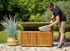 Casaria Opbergbox Acacia Hout – Weerbestendig 115cm - Bruin 20 Casaria Opbergbox Acacia Hout – Weerbestendig 115cm - Bruin -Tuin- En Buitenwinkels 1200x877 2