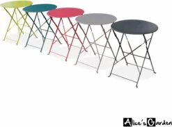Emilia - Ronde Inklapbare Bistrotafel Ø60cm Van Gepoedercoat Staal – Terra Cotta -Tuin- En Buitenwinkels 1200x888