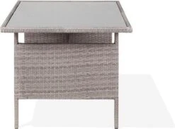 Beliani VITERBO - Loungeset Voor 8 - Grijs - PE Rotan -Tuin- En Buitenwinkels 1200x891