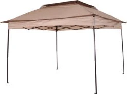 Outsunny Paviljoen Met Zijwanden Partytent Tuintent Popup 3,25 X 3,25 M Khaki 840-166 -Tuin- En Buitenwinkels 1200x895 2