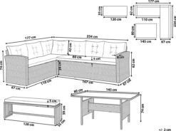 Beliani VITERBO - Loungeset Voor 8 - Grijs - PE Rotan -Tuin- En Buitenwinkels 1200x896 1