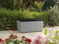 Keter Novel Opbergbox - 340L - 124x55x62.5cm - Grijs 21 Keter Novel Opbergbox - 340L - 124x55x62.5cm - Grijs -Tuin- En Buitenwinkels 1200x899 16