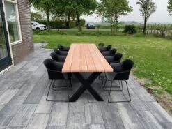Tuintafel Douglas 300 Cm X 90 Cm | Stalen Poten | 8-10 Personen | DuuMaa -Tuin- En Buitenwinkels 1200x899 5