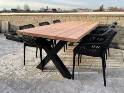 Tuintafel Douglas 300 Cm X 90 Cm | Stalen Poten | 8-10 Personen | DuuMaa -Tuin- En Buitenwinkels 1200x899 6