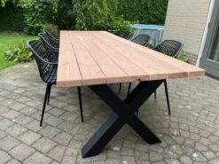 Tuintafel Douglas 300 Cm X 90 Cm | Stalen Poten | 8-10 Personen | DuuMaa -Tuin- En Buitenwinkels 1200x899 8