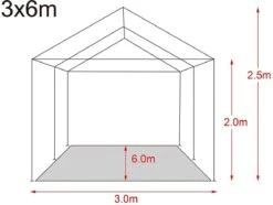 MaxxGarden Partytent - Paviljoen - 300 X 600 X 250 Cm - Met Zijwanden - Waterdicht Pro - 32mm Buizen – Wit 16 MaxxGarden Partytent - Paviljoen - 300 X 600 X 250 Cm - Met Zijwanden - Waterdicht Pro - 32mm Buizen – Wit -Tuin- En Buitenwinkels 1200x902 4
