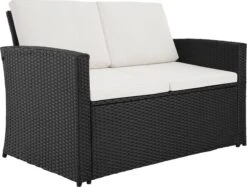 Tectake - Wicker Zitgroep Tuinset Lucca - Zwart - 404131 -Tuin- En Buitenwinkels 1200x908 1