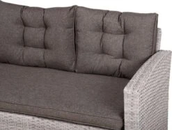 Beliani VITERBO - Loungeset Voor 8 - Grijs - PE Rotan -Tuin- En Buitenwinkels 1200x909