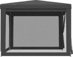 Prolenta Premium Partytent Met 4 Mesh Zijwanden 3x3 M HDPE Antracietkleurig -Tuin- En Buitenwinkels 1200x933 1