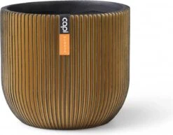 Capi Europe - Bloempot Bol Groove - 23x21 - Goud - Bloempot Voor Binnen - BGVGB134 -Tuin- En Buitenwinkels 1200x939 3