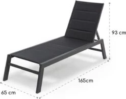 Blumfeldt Renazzo Lounge Ligstoel - Ligbed Voor De Tuin - Aluminium Tuinstoel - 6 Standen - Waterafstotend - Bekleding Van 70 % Pvc En 30 % Polyetheen - Zwart 11 Blumfeldt Renazzo Lounge Ligstoel - Ligbed Voor De Tuin - Aluminium Tuinstoel - 6 Standen - Waterafstotend - Bekleding Van 70 % Pvc En 30 % Polyetheen - Zwart -Tuin- En Buitenwinkels 1200x940 1
