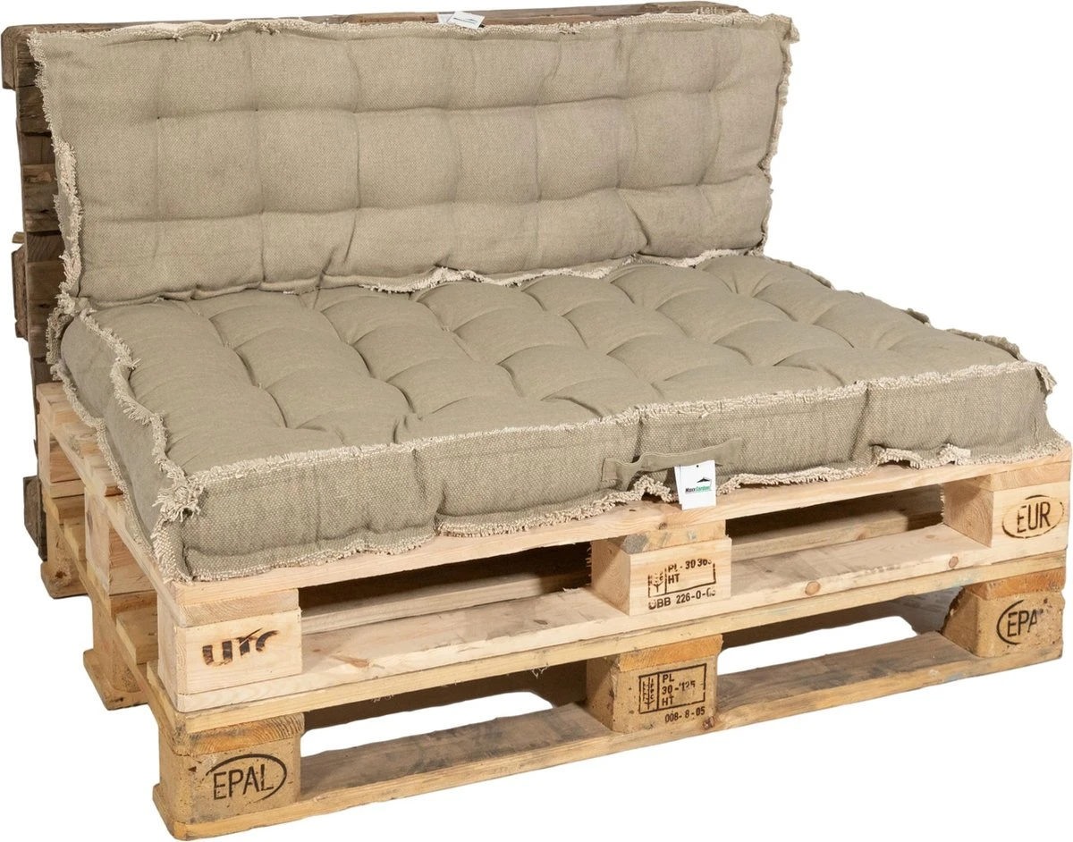 MaxxGarden Palletkussen - Rugkussen Loungeset Bank - Palletsofa - 120x40cm - Taupe 1 MaxxGarden Palletkussen - Rugkussen Loungeset Bank - Palletsofa - 120x40cm - Taupe