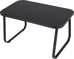 Tuin Meubelen Loungeset - 4 Persoons - Tuinset - Comfort - Zwart - Tafel Glazen Blad - Stoelen - Sofa - Bank - 4-delig 7 Tuin Meubelen Loungeset - 4 Persoons - Tuinset - Comfort - Zwart - Tafel Glazen Blad - Stoelen - Sofa - Bank - 4-delig -Tuin- En Buitenwinkels 1200x947