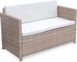 Alice's Garden Loungeset Perugia - 4 Plaatsen - Kleine Tuinset - Wicker - Naturel/beige -Tuin- En Buitenwinkels 1200x960 10