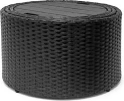 Casaria Polyrattan Zonne-Eiland Ø185cm – Incl. Kussens - Zwart Crème -Tuin- En Buitenwinkels 1200x976 3