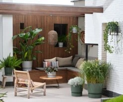 Elho Greenville Rond 30 - Grote Bloempot Voor Buiten - Gemaakt Van Gereycled Plastic - Ø 29.5 X H 27.8 Cm - Blad Groen -Tuin- En Buitenwinkels 1200x996 3