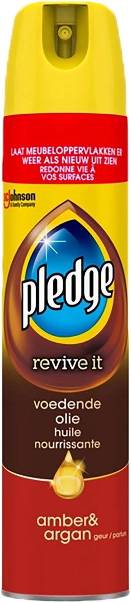 3x Pledge Revive It Meubelolie Spuitbus - Amber & Argan - Voedende Olie - 3 X 250ml 2 3x Pledge Revive It Meubelolie Spuitbus - Amber & Argan - Voedende Olie - 3 X 250ml - Afbeelding 2