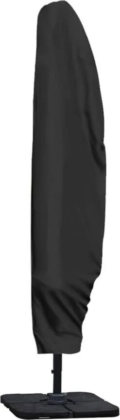 Parasolhoes Voor Zweefparasol - 265 Cm - Zwart - Waterbestendige Hoes Voor Parasol - Parasolhoes Staande Parasol Met Rits -Tuin- En Buitenwinkels 343x1200