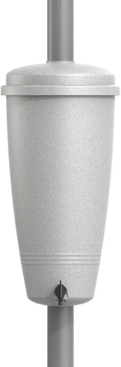 Elho Green Basics Rain Catcher 33 - Regenton Voor Balkonbuiten - Ø 33.5 X H 73.5 Cm - Grijs/Living Concrete -Tuin- En Buitenwinkels 396x1200