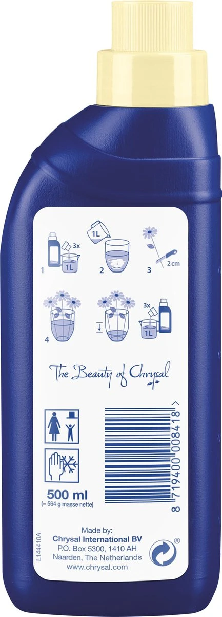 Pokon Chrysal Clear Snijbloemenvoeding - 500ml 3 Pokon Chrysal Clear Snijbloemenvoeding - 500ml - Afbeelding 3