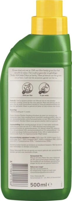 Pokon Groene Planten Voeding - 500ml - Plantenvoeding - 20ml Per 1L Water -Tuin- En Buitenwinkels 433x1200