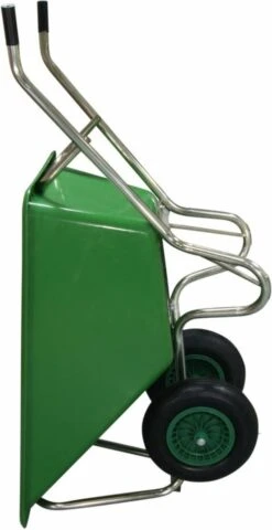 Kruiwagen Met Dubbel Luchtwiel Stal Eco Groen 160 Liter -Tuin- En Buitenwinkels 617x1200