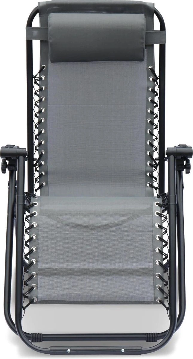 Alice's Garden Campingstoel PATRICK - Set Van 2 - Opvouwbaar - Verstelbaar - Grijs 2 Alice's Garden Campingstoel PATRICK - Set Van 2 - Opvouwbaar - Verstelbaar - Grijs - Afbeelding 2