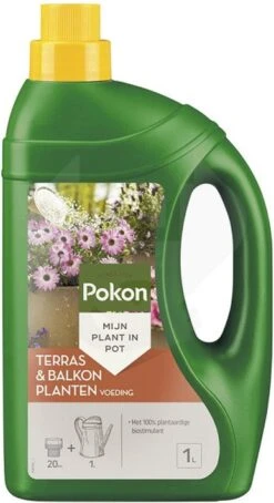 Pokon Terras & Balkonplanten Voeding - 1l - Plantenvoeding - 20ml Per 1L Water -Tuin- En Buitenwinkels 653x1200