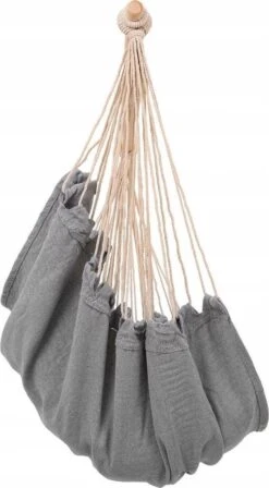 RENALUX Hangstoel Buiten En Binnen - Hangstoel Voor Binnen - Hangstoel Zonder Standaard - Hangstoel Cocoon - Gratis 2 Zachte Kussens - 150 KG - Grijs -Tuin- En Buitenwinkels 661x1200