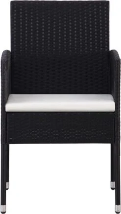 VidaXL 7-delige Tuinset Poly Rattan Zwart -Tuin- En Buitenwinkels 681x1200