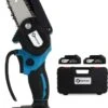 NovarGarden® Mini Kettingzaag NG1 - Met 2x Accu - Takkenzaag - Snoeizaag - Electrisch - Handzaag - Boomzaag - 21V