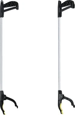 2x Stuks Afvalgrijper/grijphulp 75 Cm - Zwerfvuilgrijper Met Klemgreep