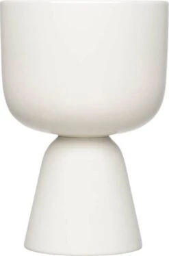 Iittala Nappula - Bloempot - Bloempotten Voor Binnen En Buiten - Plantenpotten - Wit - 230 X 155 Mm - 1 Stuk