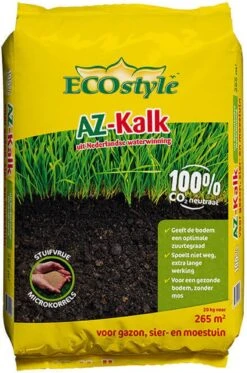 ECOstyle AZ Kalk Micro Korrel – Voor Gazon, Sier- En Moestuin - Corrigeert Zuurgraad Direct En Langdurig - Werkt Tegen Mos - CO2-Neutraal – 30 M² - 2 KG -Tuin- En Buitenwinkels 794x1200 3