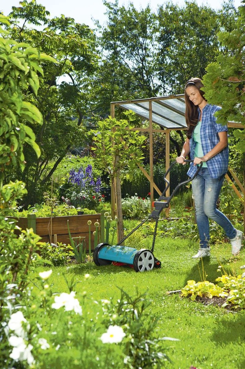 GARDENA - Kooimesmaaier 400 - Grasmaaier - Maaibreedte 40 Cm - Gazons Tot Ca. 200m² 5 GARDENA - Kooimesmaaier 400 - Grasmaaier - Maaibreedte 40 Cm - Gazons Tot Ca. 200m² - Afbeelding 5