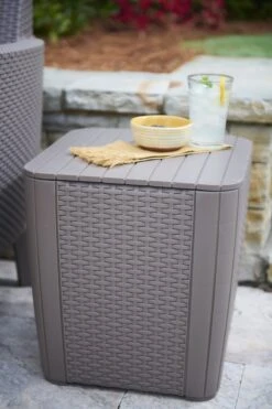 ALLIBERT Keter Luzon Opbergtafel - 39x39x43cm - Donkergrijs -Tuin- En Buitenwinkels 800x1200 23