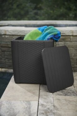 ALLIBERT Keter Luzon Opbergtafel - 39x39x43cm - Donkergrijs -Tuin- En Buitenwinkels 800x1200 24