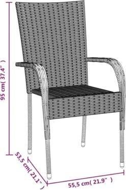 VidaXL 5-delige Tuinset Poly Rattan Bruin -Tuin- En Buitenwinkels 800x1200 26