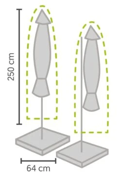 Weersbestendige Parasolhoes - Max. 4 X 4 M - Grijs / Antraciet - Zweefparasol -Tuin- En Buitenwinkels 800x1200 5