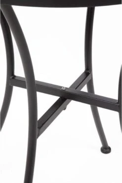 Bolero Ronde Stalen Bistro Tafel Zwart 60cm -Tuin- En Buitenwinkels 802x1200