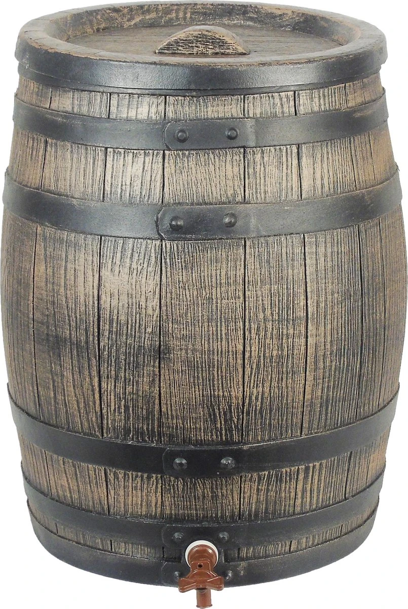 Nature - Regenton - Whiskyvat - 120L - H66 X Ø50,5cm 1 Nature - Regenton - Whiskyvat - 120L - H66 X Ø50,5cm
