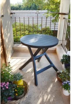 Allibert - Tuintafel - Oregon - Ø 70 Cm - Kunststof - Opklapbaar 8 Allibert - Tuintafel - Oregon - Ø 70 Cm - Kunststof - Opklapbaar -Tuin- En Buitenwinkels 825x1200