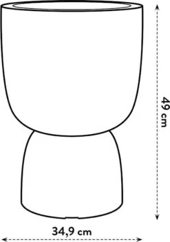 Elho Pure Coupe 35 - Bloempot Voor Binnen & Buiten - Ø 34.9 X H 49.0 Cm - Zwart/Zwart 25 Elho Pure Coupe 35 - Bloempot Voor Binnen & Buiten - Ø 34.9 X H 49.0 Cm - Zwart/Zwart -Tuin- En Buitenwinkels 843x1200 2