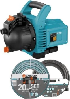 GARDENA - Classic Besproeiingspomp 3000/4 Compleet - Waterpomp - Incl. 3.5 M Aanzuigslang En 20 M Slang -Tuin- En Buitenwinkels 853x1200