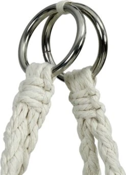 Macramé Hangstoel Beige - Beige Hangstoel - Hangstoel Touw - Hangstoel - Tot 110KG - Eenpersoons Hangstoel - Hang Stoel 1 Persoon - Hangstoel Voor Binnen - Hangstoel Zonder Standaard - Hangstoel Buiten -Tuin- En Buitenwinkels 863x1200