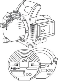 GARDENA - Classic Besproeiingspomp 3000/4 Compleet - Waterpomp - Incl. 3.5 M Aanzuigslang En 20 M Slang -Tuin- En Buitenwinkels 867x1200