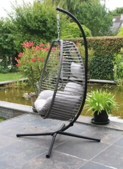 Lowander Egg Hangstoel Cocoon - Voor Binnen & Buiten - Met Standaard - Incl. Kussens -Tuin- En Buitenwinkels 878x1200 2